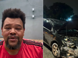 Babu Santana se envolveu em acidente de carro. (Foto: Instagram)