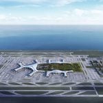 Localizado na costa nordeste do país, o Aeroporto Internacional da Baía de Jinzhou, em Dalian, ocupará uma ilha de 20 quilômetros quadrados e contará com quatro pistas e um terminal de passageiros de 900 mil metros quadrados, conforme comunicado do aeroporto. (Foto: Facebook)