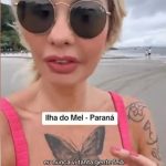 No vídeo gravado na região de Encantadas, Gi declarou: (Foto: TikTok)