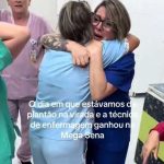 Ela entrou em um bolão e, ao checar com os colegas de plantão se havia sido premiada, o grupo achou que bastava que os números sorteados na Mega-Sena estivessem no bilhete – só que não é assim que funciona. (Foto: Reprodução)