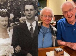 Betty Denner, de 100 anos, e Elton Denner, que completará 101 em fevereiro, celebraram 82 anos de casamento em outubro de 2024. (Foto: Reprodução)