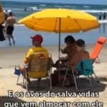 "Eles moram próximo [da praia], têm essa vontade e interesse de estar na praia e apoiar o meu trabalho”. (Foto: Facebook)