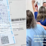 Um vídeo em que um grupo de colegas no hospital municipal de Passo Fundo, na Região Norte do Rio Grande do Sul, comemora a "premiação" de uma técnica de enfermagem na Mega da Virada viralizou nas redes sociais, mas na verdade, o jogo não tinha sido feito. (Foto: Reprodução)