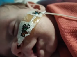 Louie Moss, um bebê de seis meses, morreu devido a um tumor cerebral em abril de 2022, na Inglaterra. (Foto: Reprodução)