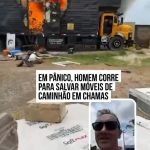 Um vídeo gravado no local mostra o desespero dos dois enquanto tentavam salvar o máximo de objetos possível. (Foto: Instagram)