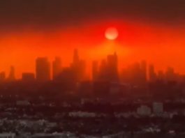 Los Angeles sofre com o grande incêndio florestal (Foto: Instagram)