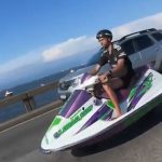 A Ecoponte, responsável pela gestão da ponte, detectou que o jetski adaptado acessou a Ponte em direção ao Rio acoplado a um veículo de passeio. (Foto: Instagram)