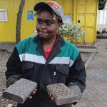 Empreendedora cria tijolos ecológicos a partir de plástico (Foto: Instagram)