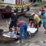 Pais pescavam em um rio quando a mãe começou a sentir contrações. (Foto: Reprodução/Prefeitura Municipal de Curuçá)