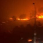 A Califórnia está sendo consumida por incêndios devastadores, com pelo menos quatro grandes focos de fogo, incluindo em Palisades, Woodley, Eaton e Hurst (Foto: Instagram)