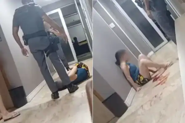 Mulher agredida na cabeça por PM afirma que estava em surto: ‘Foi tudo para me defender’