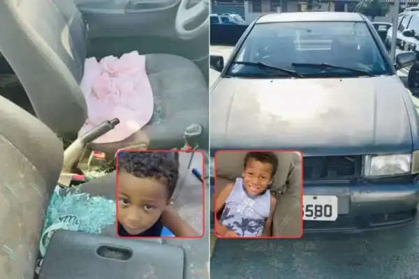 Primos de 4 e 6 anos são encontrados mortos dentro de carro abandonado em Praia Grande