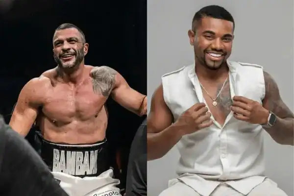 Davi Brito surge com caixão em coletiva antes da luta contra Kléber Bambam