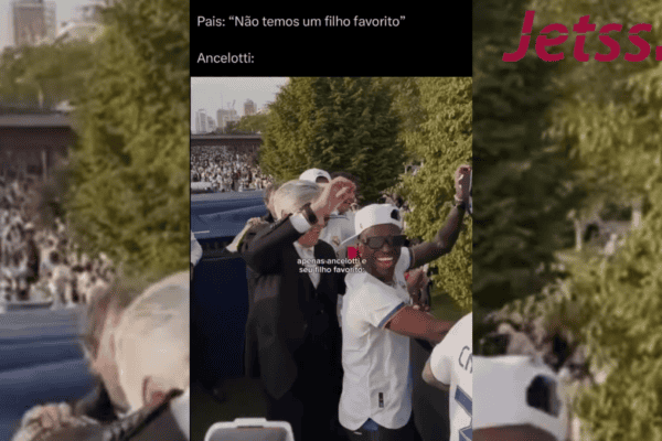 A relação entre Carlo Ancelotti e Vini Jr